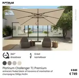 Multi bazar Platinum Challenger T1 Premium aanbieding