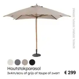Multi bazar Houtstokparasol aanbieding