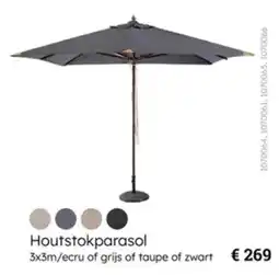 Multi bazar Houtstokparasol aanbieding