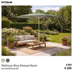 Multi bazar Platinum Riva Parasol Rond aanbieding