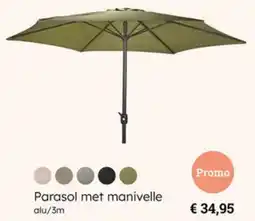 Multi bazar Parasol met manivelle aanbieding