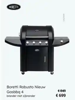 Multi bazar Boretti Robusto Nieuw Gasbbq 4 aanbieding
