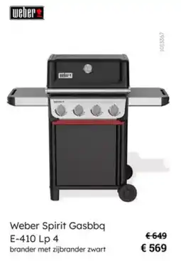 Multi bazar Weber Spirit Gasbbq E-410 Lp 4 aanbieding
