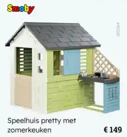 Multi bazar Smoby Speelhuis pretty met zomerkeuken aanbieding