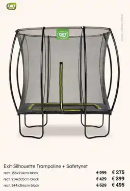 Multi bazar Exit Silhouette Trampoline + Safetynet aanbieding