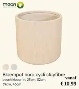 Multi bazar Bloempot Nora Cycli Clayfibre aanbieding