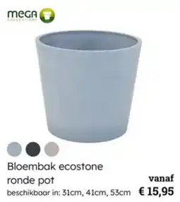 Multi bazar Bloembak ecostone ronde pot aanbieding