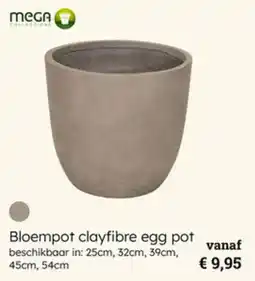 Multi bazar Bloempot clayfibre egg pot aanbieding