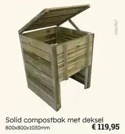 Multi bazar Solid compostbak met deksel aanbieding