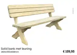 Multi bazar Solid bank met leuning aanbieding