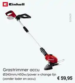 Multi bazar Einhell Grastrimmer accu aanbieding