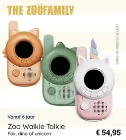 Multi bazar Zoo Walkie Talkie aanbieding