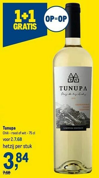 Makro Tunupa chili - rood of wit aanbieding