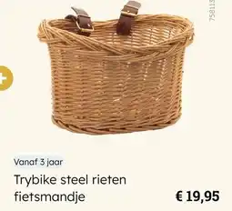 Multi bazar Trybike steel rieten fietsmandje aanbieding