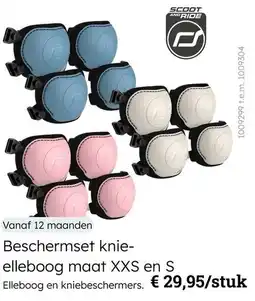 Multi bazar Beschermset knieelleboog maat XXS en S aanbieding