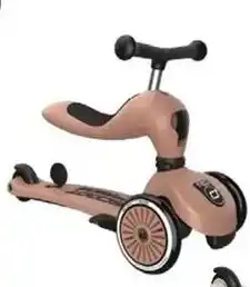 Multi bazar Step- en loopfiets in 1 mocha aanbieding