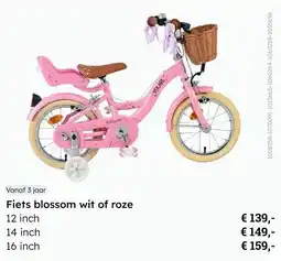 Multi bazar Fiets blossom wit of roze aanbieding