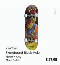 Multi bazar Move Skateboard Black Hole skater boy aanbieding