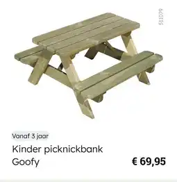 Multi bazar Kinder picknickbank Goofy aanbieding