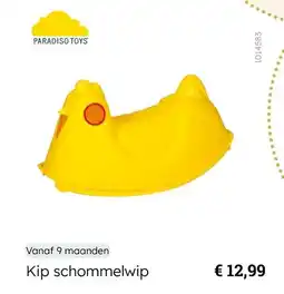 Multi bazar Paradiso toys Kip schommelwip aanbieding
