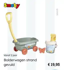 Multi bazar Smoby Bolderwagen strand gevuld aanbieding
