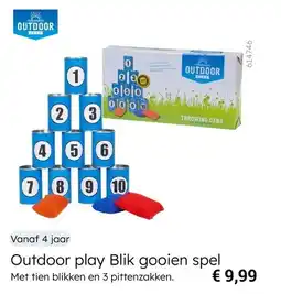 Multi bazar Outdoor play Blik gooien spel aanbieding