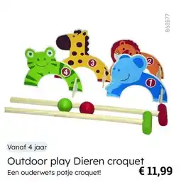 Multi bazar Outdoor play Dieren croquet aanbieding