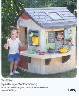 Multi bazar Smoby Speelhuisje Mudd cooking aanbieding