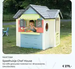Multi bazar Smoby Speelhuisje Chef House aanbieding