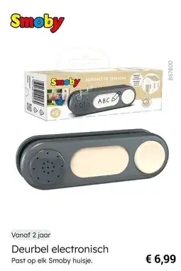 Multi bazar Smoby Deurbel electronisch aanbieding