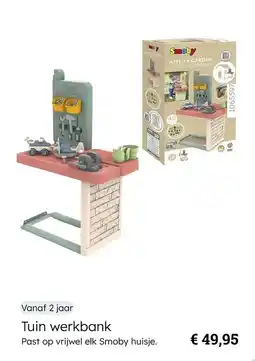 Multi bazar Smoby Tuin werkbank aanbieding