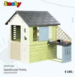 Multi bazar Smoby Speelhuisje Pretty aanbieding