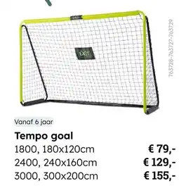 Multi bazar Tempo goal aanbieding