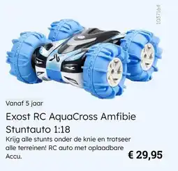 Multi bazar Exost RC AquaCross Amfibie Stuntauto 1:18 aanbieding