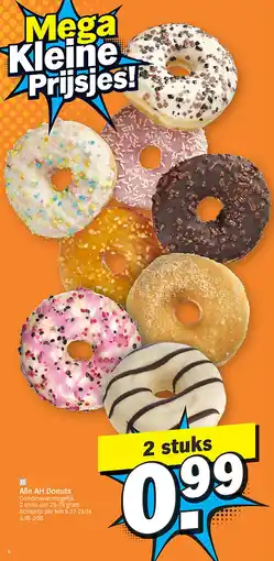 Albert Heijn Alle AH Donuts aanbieding