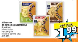 Albert Heijn Milner van de zelfbedieningsafdeling 6 plakken aanbieding