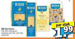 Albert Heijn Alle De Cecco aanbieding