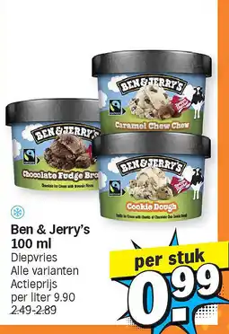 Albert Heijn Ben & Jerry's 100 ml aanbieding