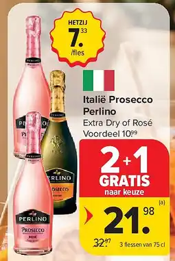 Carrefour Italië Prosecco Perlino aanbieding