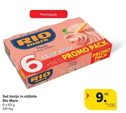 Carrefour Set tonijn in olijfolie Rio Mare aanbieding