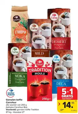 Carrefour Gemalen koffie Carrefour aanbieding