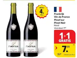 Carrefour Frankrijk Vin de France Pinot’eur Pinot Noir aanbieding