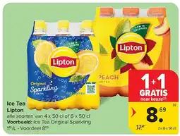 Carrefour Ice Tea Lipton aanbieding