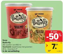 Carrefour Soep Butterfl y aanbieding