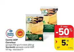 Carrefour Comté AOP Carrefour aanbieding