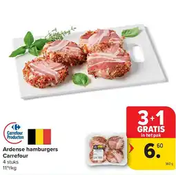 Carrefour Ardense hamburgers Carrefour aanbieding