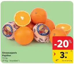 Carrefour Sinaasappels Papillon aanbieding