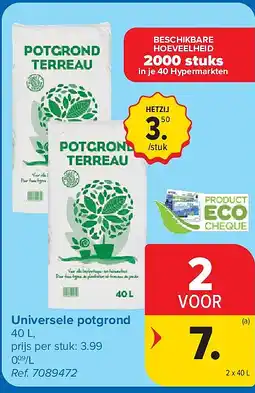Carrefour Universele potgrond aanbieding