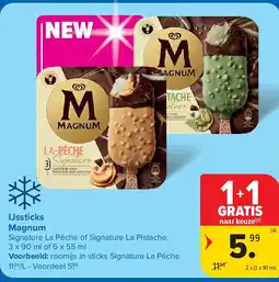 Carrefour IJssticks Magnum aanbieding