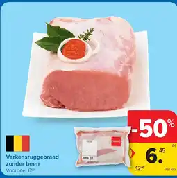 Carrefour Varkensruggebraad zonder been aanbieding